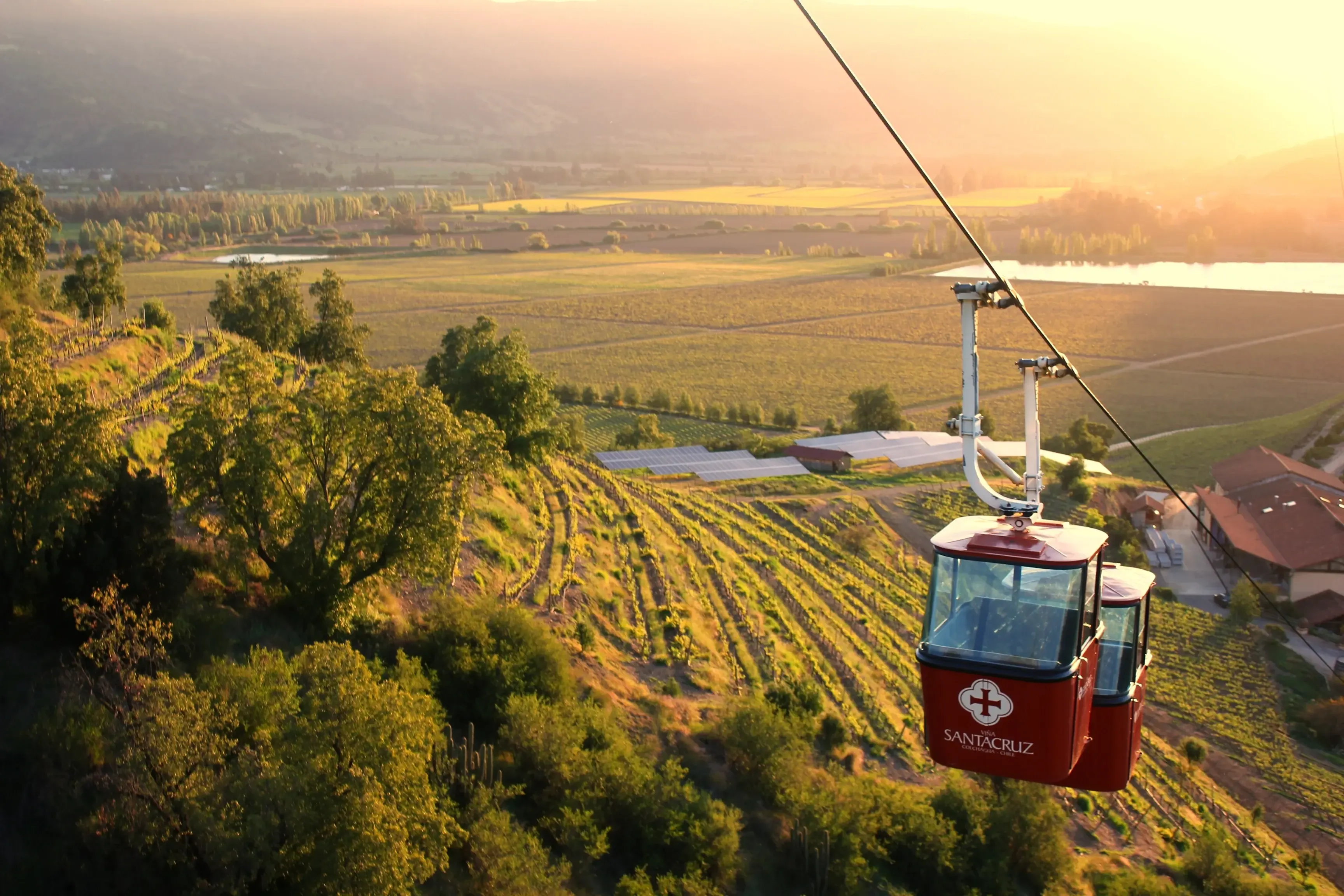 Valle de Colchagua al atardecer, Santa Cruz